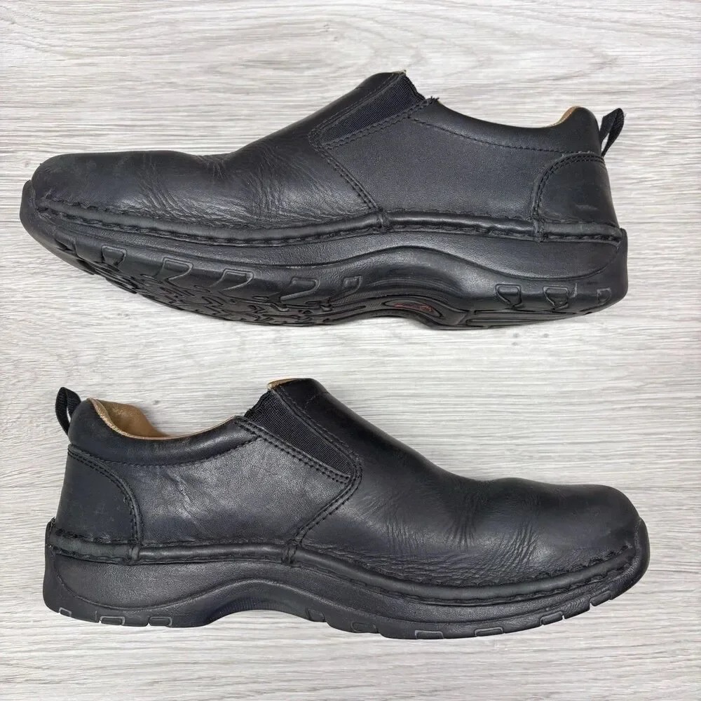 Red Wing 8700 Slip On Work Shoes Mens 9 E2 Black Leather Slip Resistant Utility